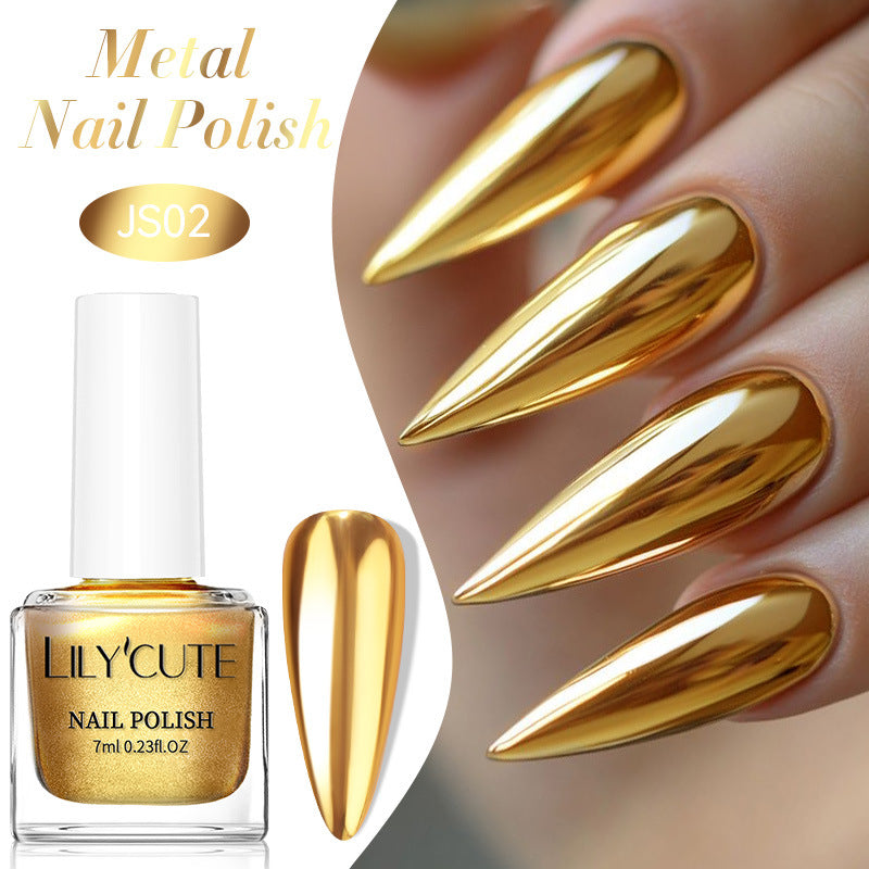 Quick - dry Metallic Mirror Nail Polish, No Baking Required - 0 - CJ