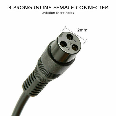 Charger, Balance Car, 3 - hole, 24V 1A, US Standard - 5 - CJ