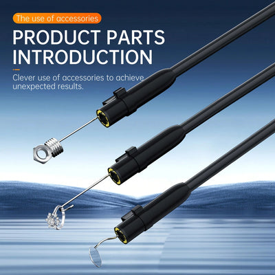 Handheld Industrial Endoscope Camera With 4.3 Inch IPS Screen IP67 HD Inspection Borescope 8 Adjustble LED - 1080P HD Borescope, - Portable Inspection Camera With Semi - Rigid Cord & Probe For, Plumbin - 5 - CJ