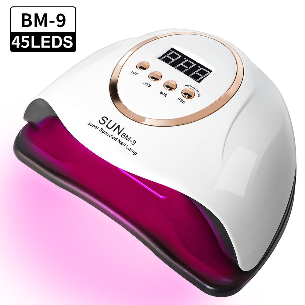 UV LED Nail Lamp, Professional Nail Dryer Gel Polish Light With 45 Beads, UV Nail Light With 4 Timer Settings, Nail Polish Curing Gel LED Dryer With Automatic Sensor, LCD Display - 5 - CJ