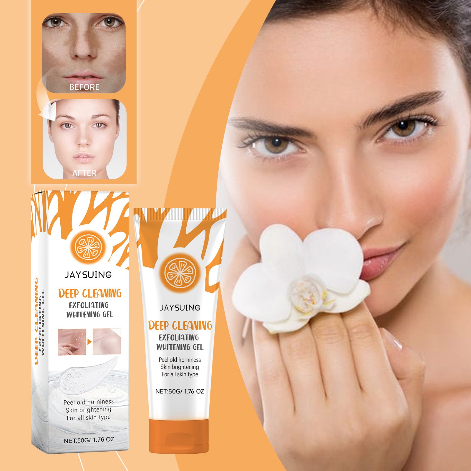 Jaysuing Exfoliating Gel Cleanses Body Exfoliating Chicken Skin And Moisturizes Skin All Over Your Body - 5 - CJ