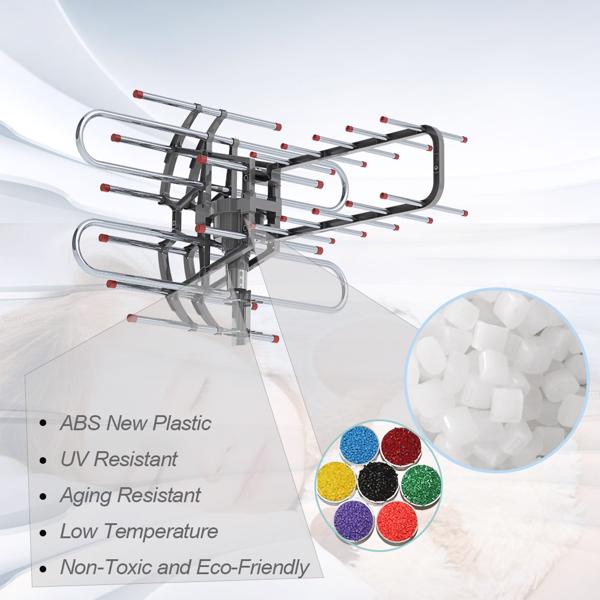 TA - 851B 360 Degree Steering TV Antenna 45 - 860MHz 22 - 38dB HD Pixel 4K Radiation Range 150 Miles Cable 12 Support 1 TV Outdoor - 5 - CJ