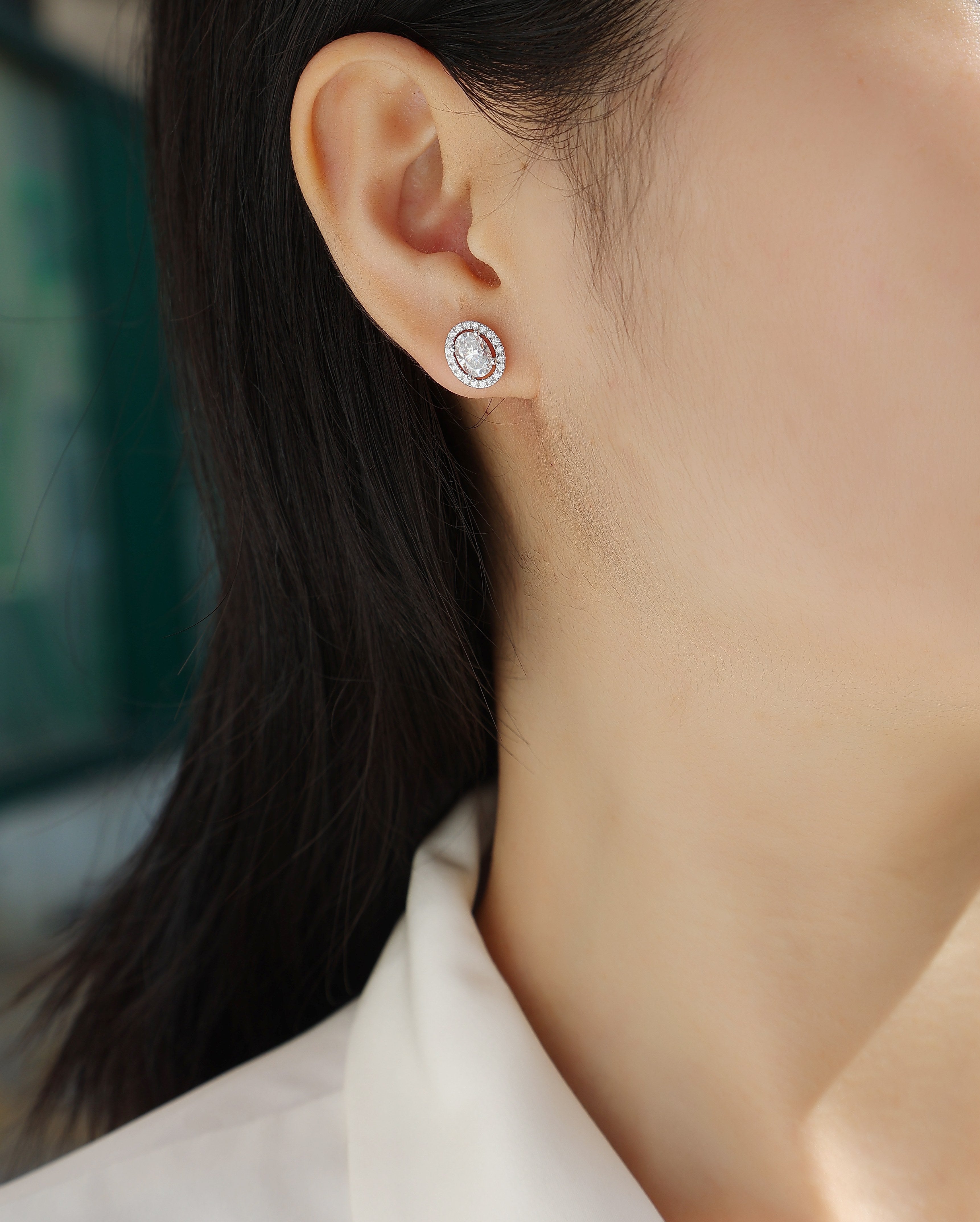 1Phantom Night - Fashionable And Luxurious Diamond Jewelry Set With Moissanite S925 Sterling Silver And Platinum - plated Stud Earrings Prohibit TikTok sales - 5 - CJ