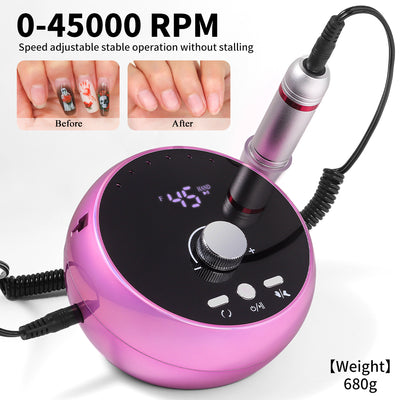 45000RPM Professional Electric Nail Drill Manicure Machine Low Noise Nails Sander Set Portable Nail Drill Tools, Used For Sanding And Polishing, Suitable For Use In Both Home And Salon Settings. - 5 - CJ