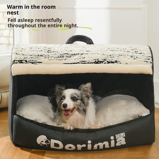 Enclosed Tent Warm Removable And Washable Cat Nest - 0 - CJ