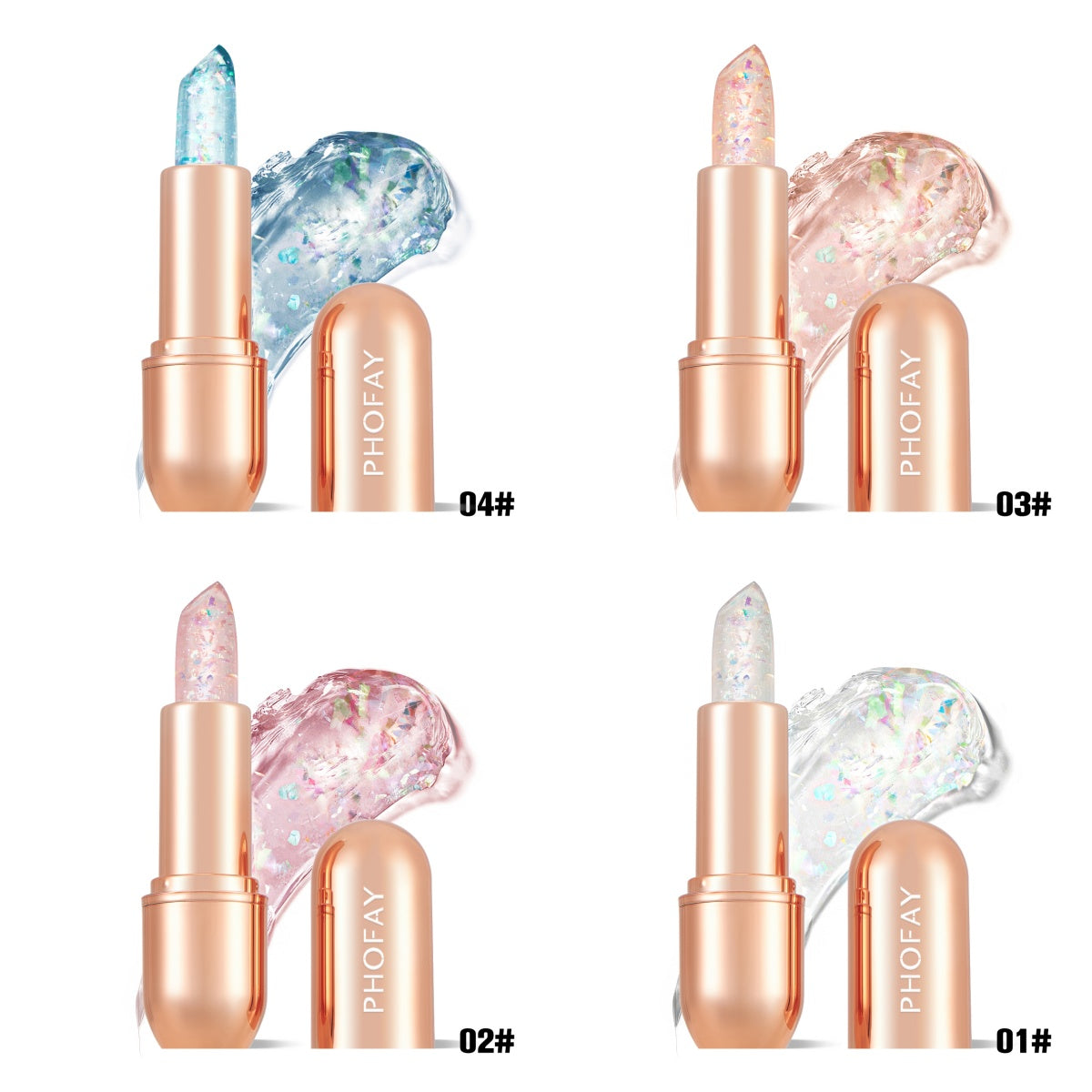 PHOFAY Moisturizing Jelly Warm Lipstick - 4 - CJ
