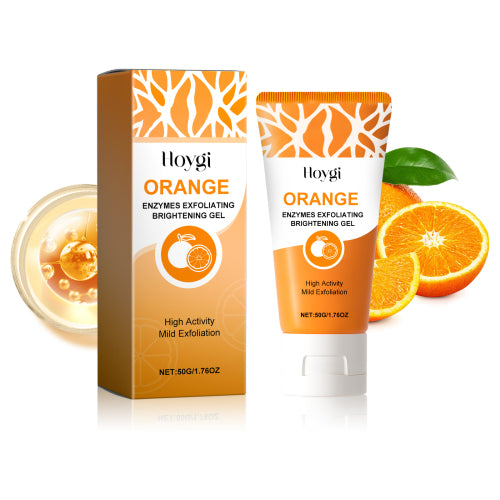 Hoygi Orange Enzymes Exfoliating Brightening Gel, Gently exfoliate blackheads, shrink pores, lighten and smooth delicate skin - 5 - CJ