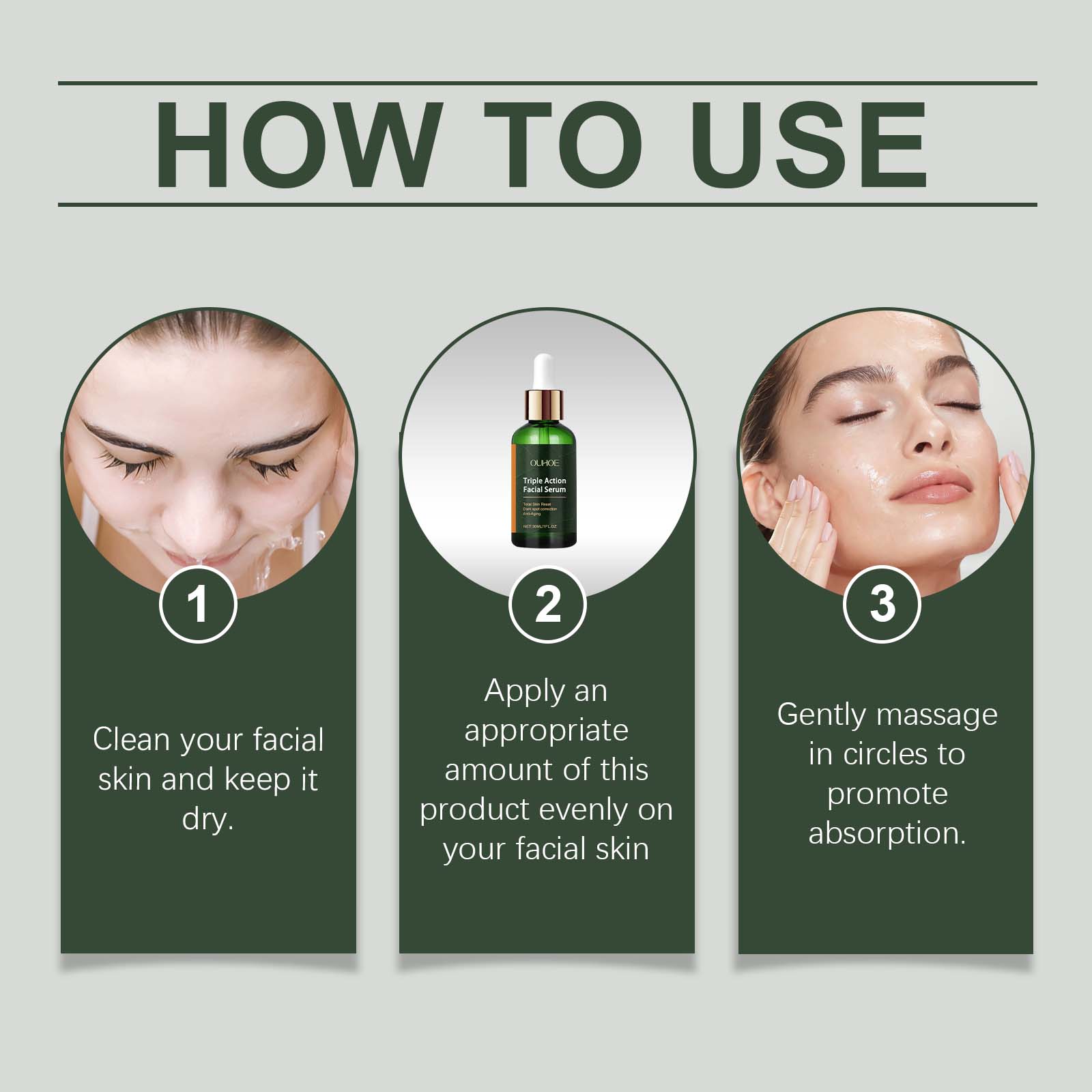 OUHOE Facial Essence, A Firming, Hydrating, Moisturizing And Brightening Daily Facial Care Serum - 5 - CJ