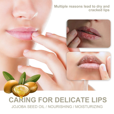Hoygi Lip Balm, Fade Lip Lines Anti Cracking And Peeling Hydrating Plentiful Water Embellish Lip Care - 5 - CJ