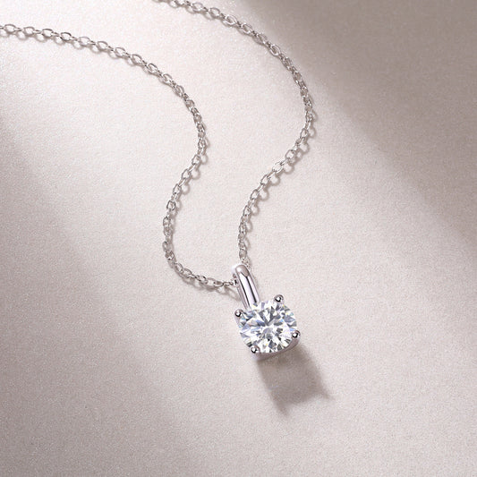 1Encounter - A Fashionable And Luxurious Diamond Jewelry Pendant Set With 1 - carat Moissan Diamond S925 Sterling Silver Prohibit TikTok sales - 5 - cj
