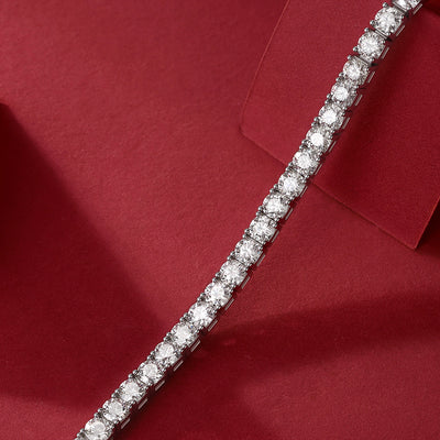 1Unique Luxury Fashion Mosan Diamond S925 Silver Bracelet Prohibit TikTok sales - 5 - CJ