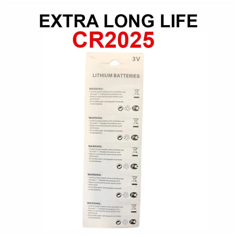 5 X CR 2025 CR2025 ECR2025 BR2025 LITHIUM COIN CELL Battery Exp 2029 NEW