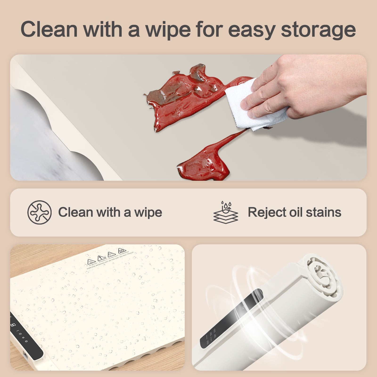 Foldable Multifunctional Food Warmer Mat