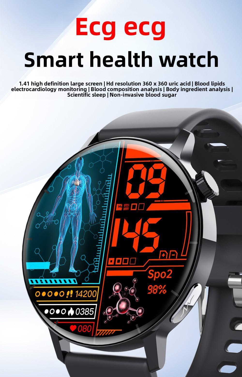1.41 - inch Health Smartwatch Fitness Tracker And Heart Rate - blood Oxygen - blood Pressure - sleep Monitor - 5 - CJ