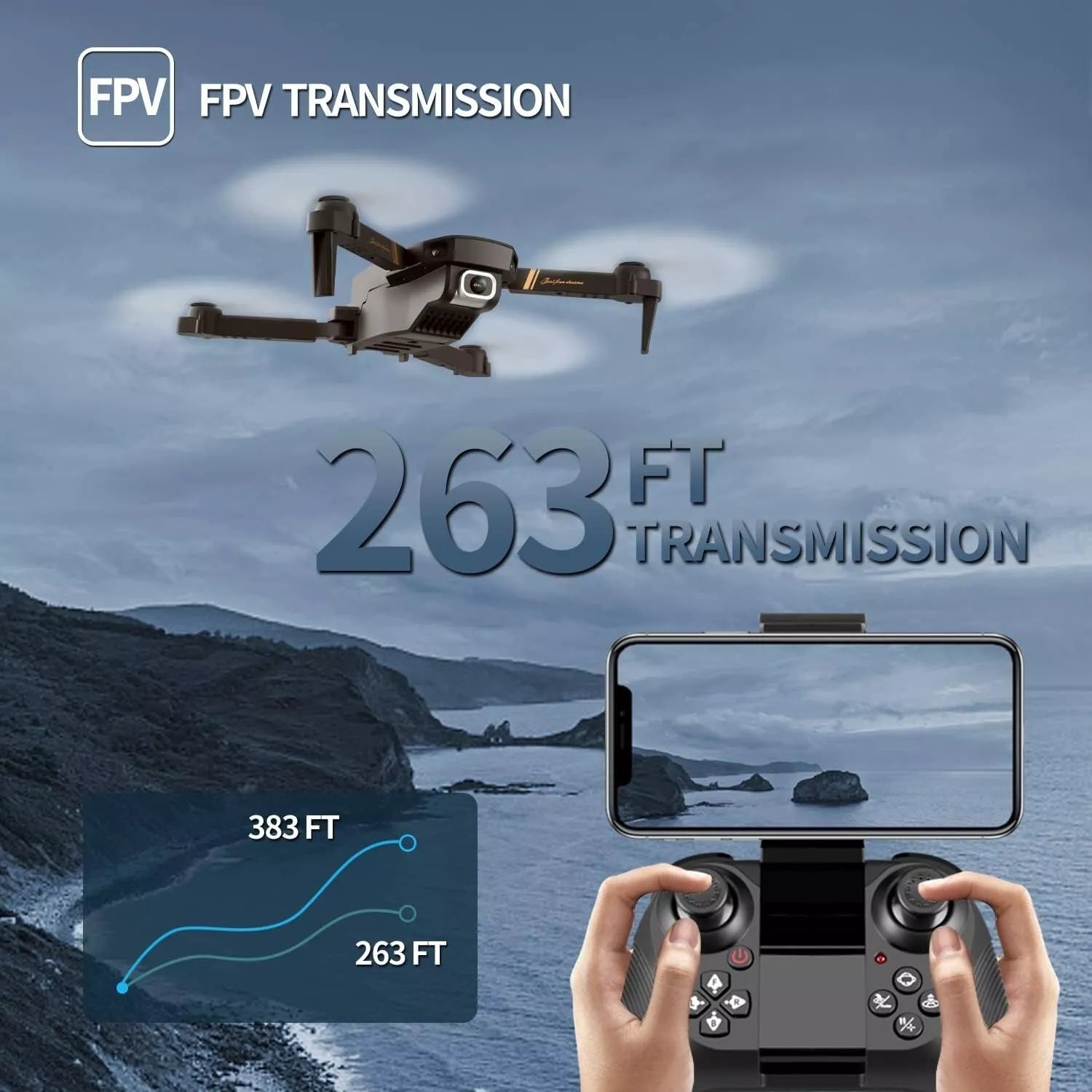 V4 Foldable Mini Drone With Camera 4K 1080P HD Drone ,3 Batteries,Drones For Adults Kids,Remote - controlled Quadcopter,Logistics Is Randomly Sent By UPS,USPS, - 5 - CJ