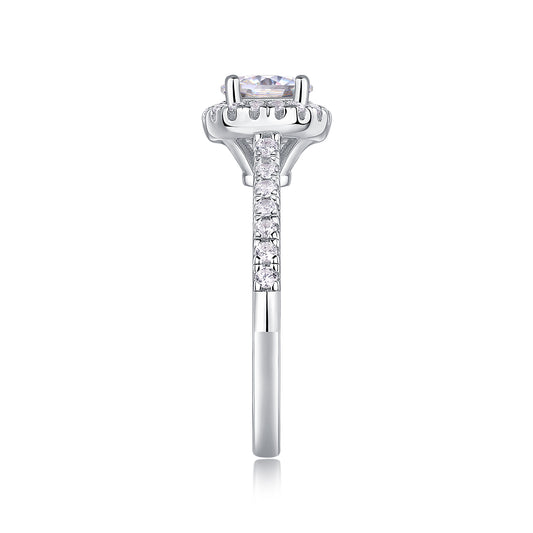 1Hug Your Lover With A Large Diamond Ring Luxury Fashion Set With Moissanite Silver Ring Prohibit Tk Sales - 5 - CJ