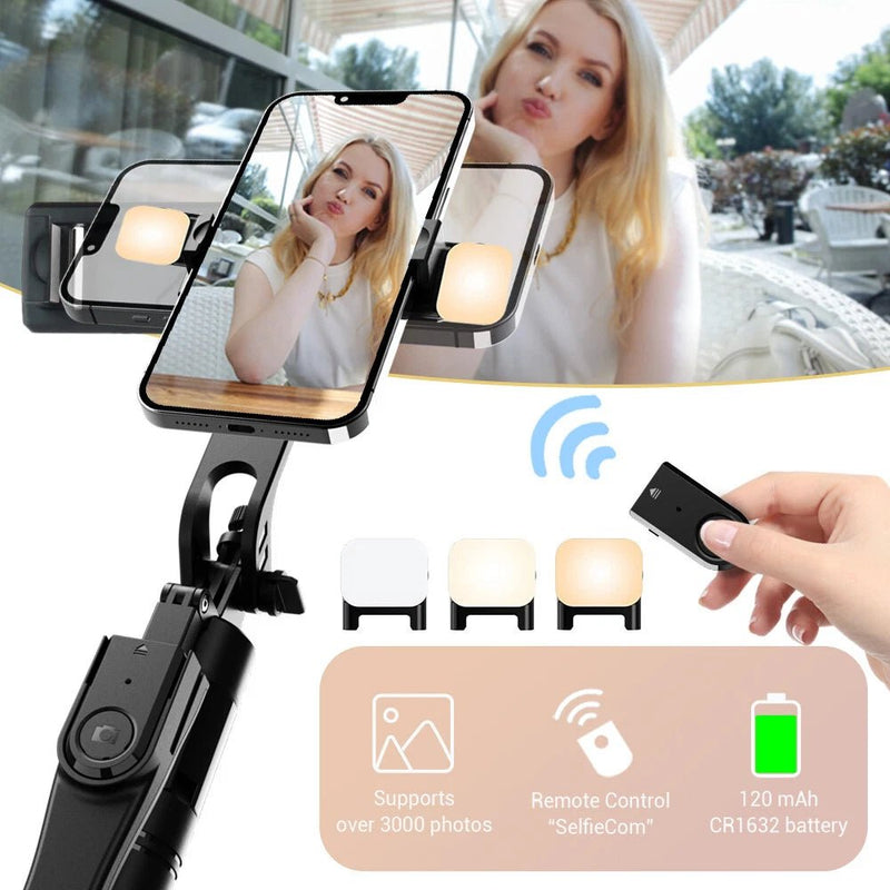 360 Rotating Pan Tilt Selfie Stick Tripod - 5 - CJ