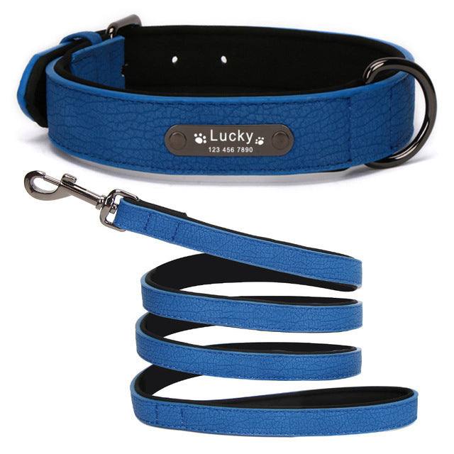 Soft Leather Dog Collar Collar For Large Dogs - 7 - CJ