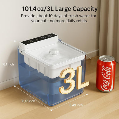 Wired Automatic Pet Fountain Dog Water Dispenser Automatic Sensing Function - 5 - CJ