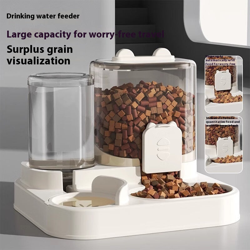 Pet Feeder Automatic Drinking Water Large Capacity Integrated - 0 - CJ
