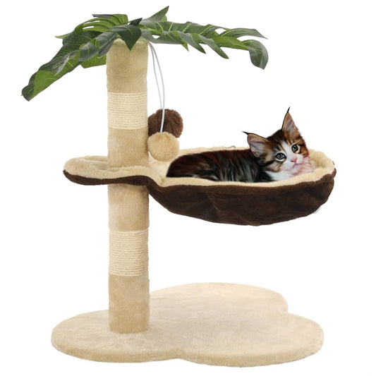 Cat Scratching Post with Sisal Scratching Bar 50 cm Beige and Brown - 5 - CJ