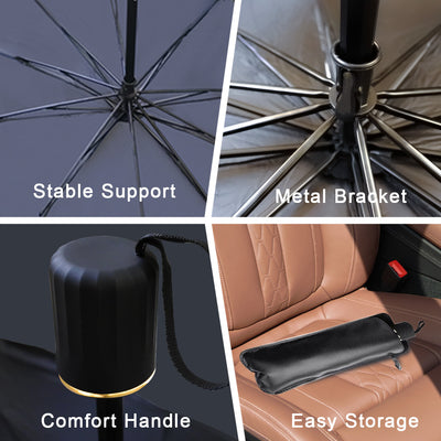 Car Window Sunshade Sun Shade Visor Windshield Cover Auto Car SunShade Foldable UV Umbrella - 5 - cjdropshipping