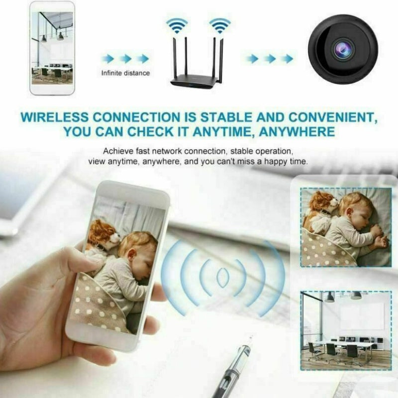 Mini Hidden Spy Camera Wireless Wifi IP Home Security 1080P HD DVR Night Vision - 5 - CJ