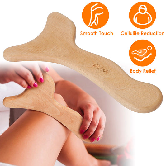 1Pc Wood Therapy Massage Tool Lymphatic Drainage Paddle Wooden Scraping Tools Therapy Massager Body Sculpting Tool - 5 - CJ
