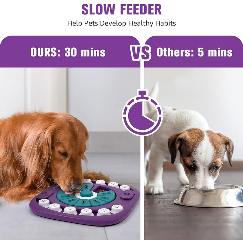 Dog Puzzle Toys, Interactive Treat Puzzle Dog Enrichment Toys For Large Medium Small Dogs - 5 - CJ