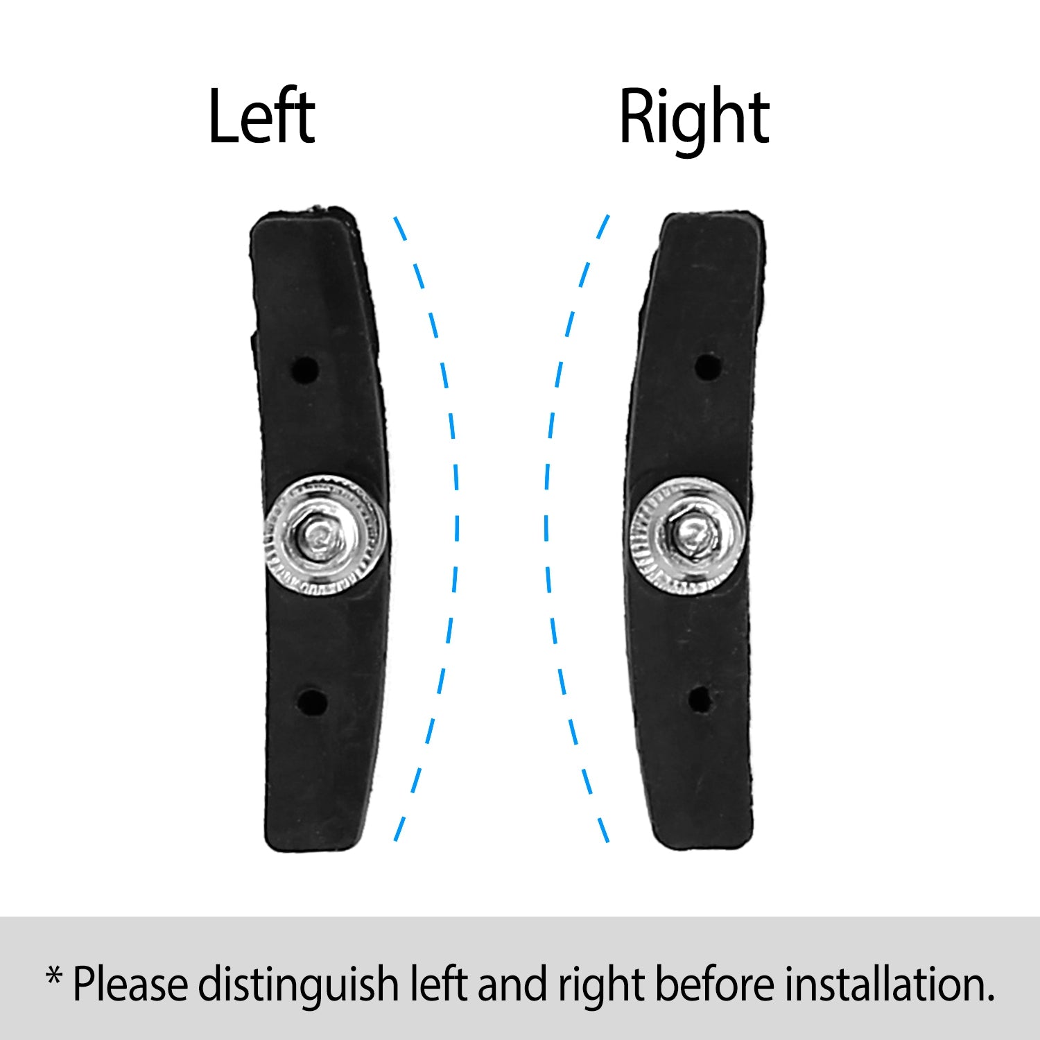 5 Pairs V Bike Brake Pads Road Mountain Bicycle V - Brake Blocks Set 70mm Non - Slip V Bicycle Stop Caliper With Hex Nuts And Spacers - 5 - CJ