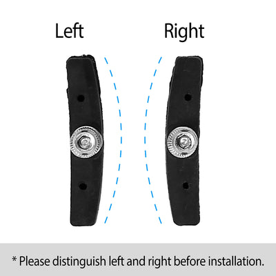 5 Pairs V Bike Brake Pads Road Mountain Bicycle V - Brake Blocks Set 70mm Non - Slip V Bicycle Stop Caliper With Hex Nuts And Spacers - 5 - CJ