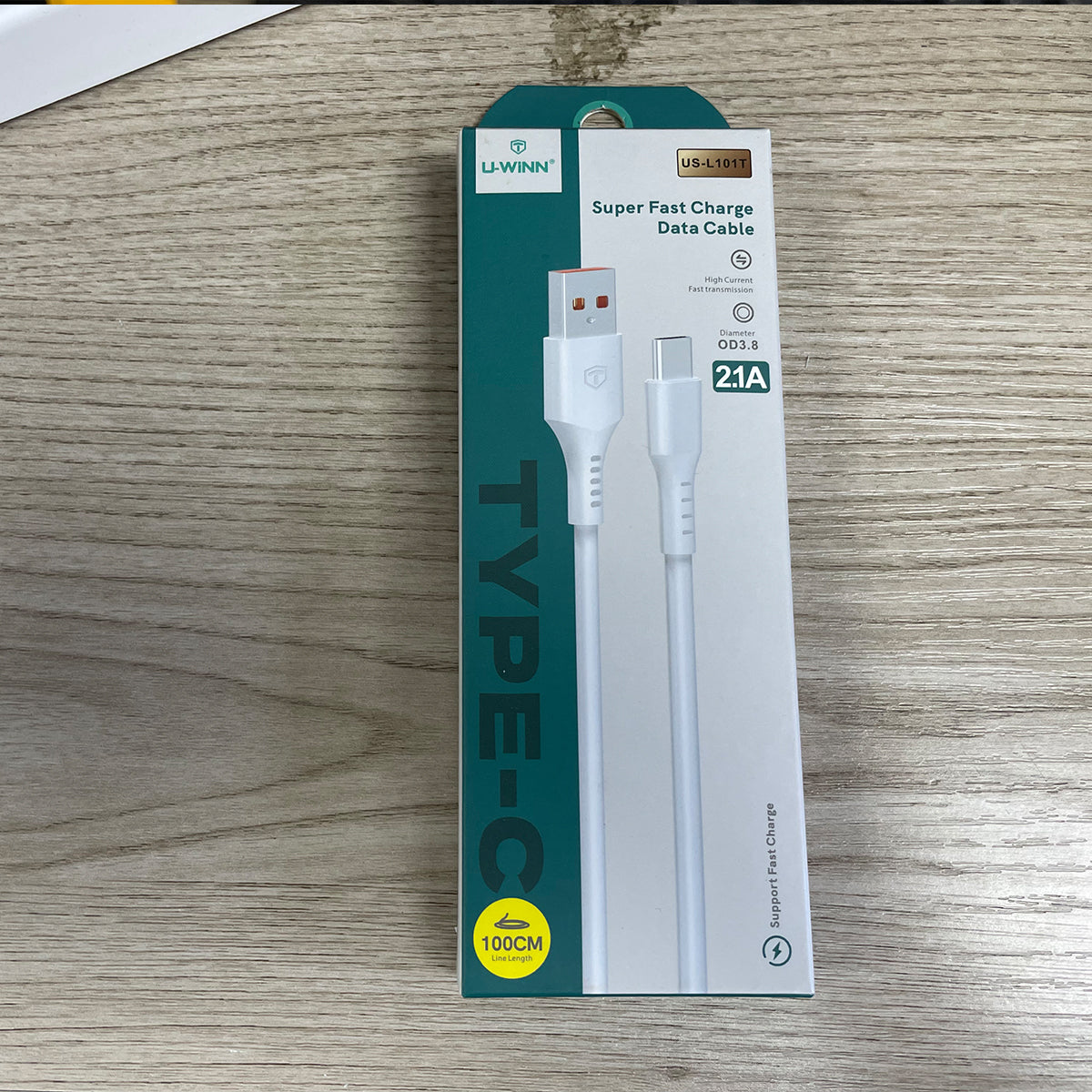 L101 USB - C Cable 2.1A 1M White USB 3.0 UWINN - 5 - CJ