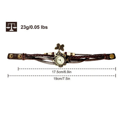 Vintage Women's Watch Bohemian Handmade Leather Watch - 5 - CJ