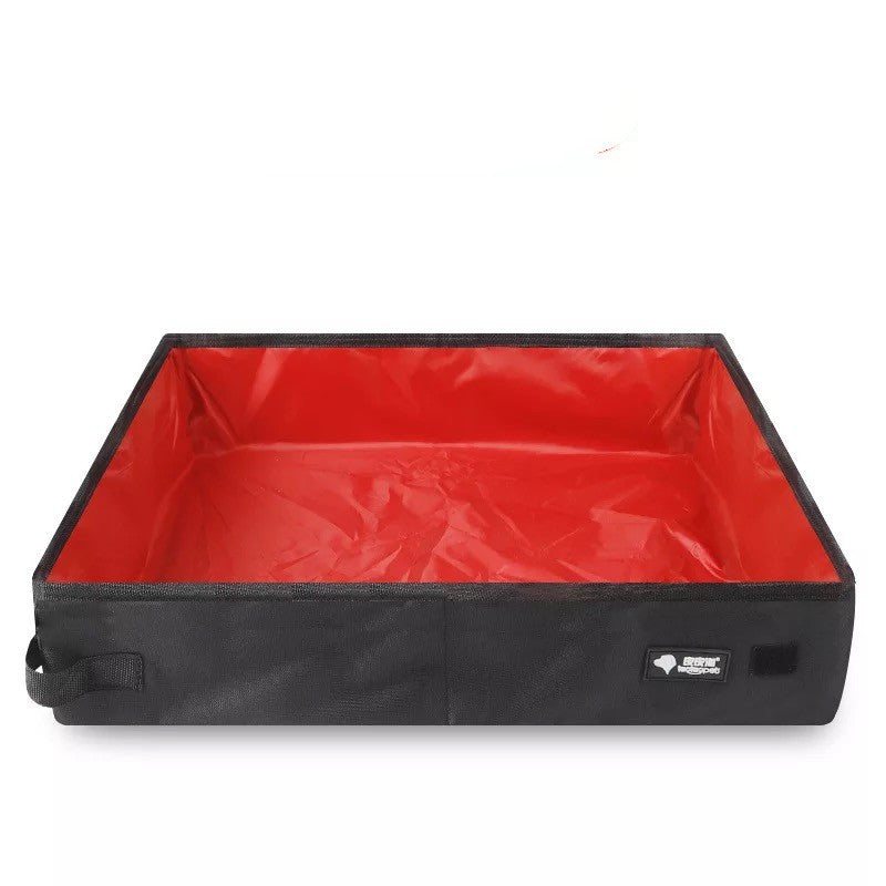Portable Cat Litter Box Foldable To Carry - 0 - CJ - Red - large - CJMY141563902BY
