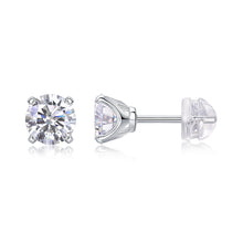 1Rhymes Luxury Fashion Diamond Earrings Stud Inlaid With Mosan Diamond Silver Ornaments Prohibit TikTok sales - 5 - CJ