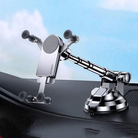 Dashboard Suction Cup Mobile Phone Car Mount - 0 - CJ - UpgradeMetal Silver - CJQC145330403CX
