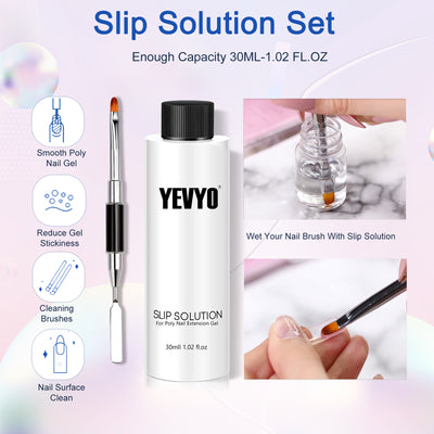 6 PCS Polygel Nail Kit With UV Nail Lamp, Slip Solution, Top Base Coat, Builder Nails Art Tools For Beginners - 5 - CJ