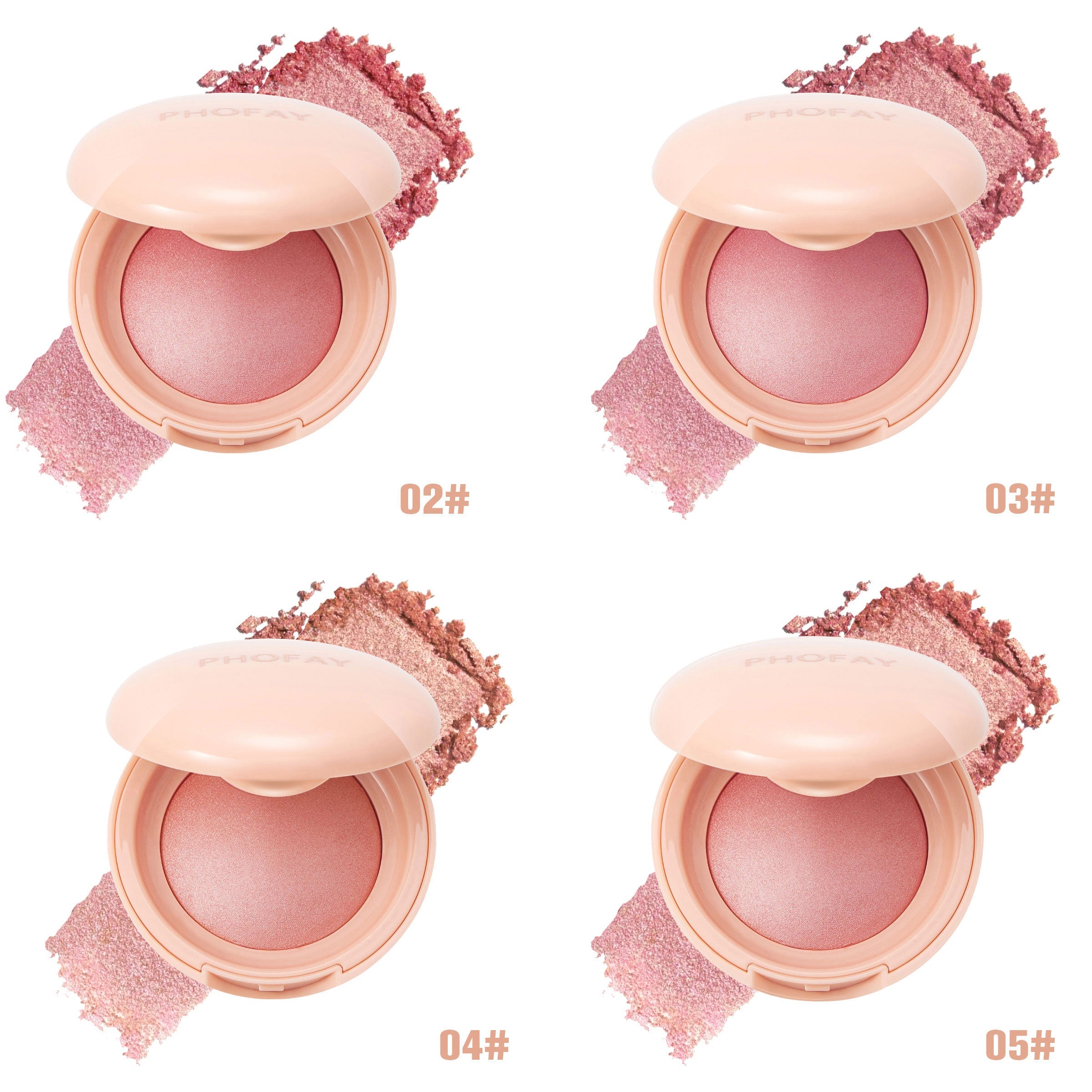 PHOFAY Luminous Powder Blush - 4 - CJ