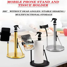 3 - in - 1 Stainless Steel Stand: Tissue Holder, Foldable Phone Holder, Spray Bottle, 360° Adjustable Arm, 2 - minute Installation, Suction Cup Base. A Nice Gift For The Family. - 5 - cjdropshipping