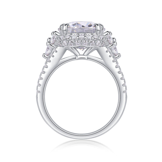 1Dance With Youth - A Fashionable And Luxurious Jewelry Accessory Set With 5 - carat Moissan Diamond S925 Sterling Silver And Platinum - plated Diamond Prohibit TikTok sales - 5 - CJ