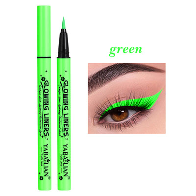 Eyeliner Fluorescent Makeup Waterproof And Sweatproof - 0 - CJ - Green - CJYD210250906FU