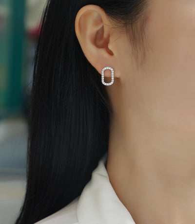 1Return To Simplicity - Fashionable, Trendy And Affordable Jewelry Set With Moissanite S925 Sterling Silver And Platinum - plated Stud Earrings Prohibit TikTok sales - 5 - cjdropshipping