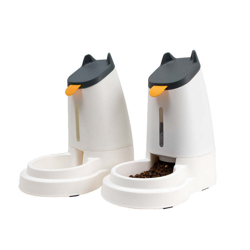 Large Capacity Pet Feeder For Home Use - 0 - CJ - Grey Black - Set - CJMY168303903CX