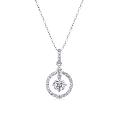 1Love Ring - A Fashionable And Luxurious Diamond Jewelry Pendant Set With 1 - carat Moissan Diamond S925 Sterling Silver And Platinum Plating Prohibit TikTok sales - 5 - CJ