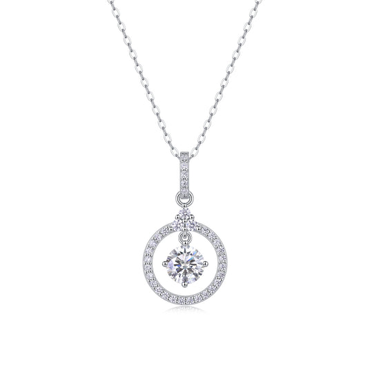 1Love Ring - A Fashionable And Luxurious Diamond Jewelry Pendant Set With 1 - carat Moissan Diamond S925 Sterling Silver And Platinum Plating Prohibit TikTok sales - 5 - CJ