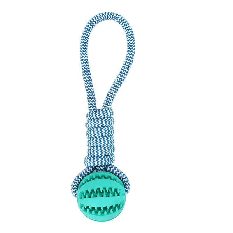 Dog Toys Treat Balls Interactive Hemp Rope Rubber Leaking Balls For Small Dogs Chewing Bite Resistant Toys Pet Tooth Cleaning Bite Resistant Toy Ball For Pet Dogs Puppy - 5 - CJ