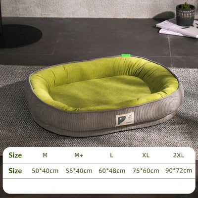 Oval Plush Bed For Cats And Dogs To Keep Warm In Fall And Winter - 0 - CJ