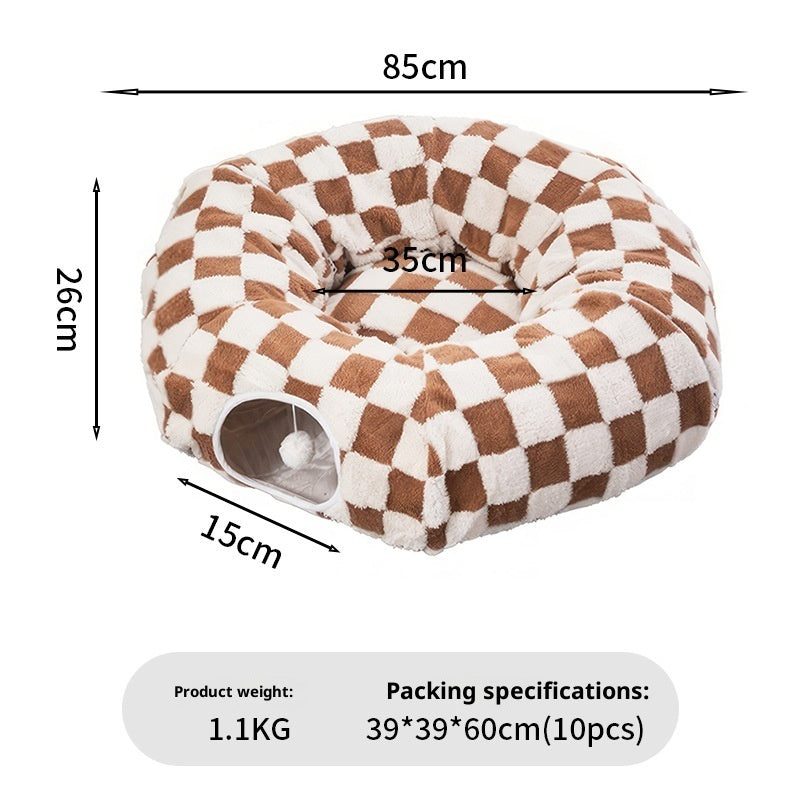 Round Tunnel Cat Nest Detachable S - type - 0 - CJ