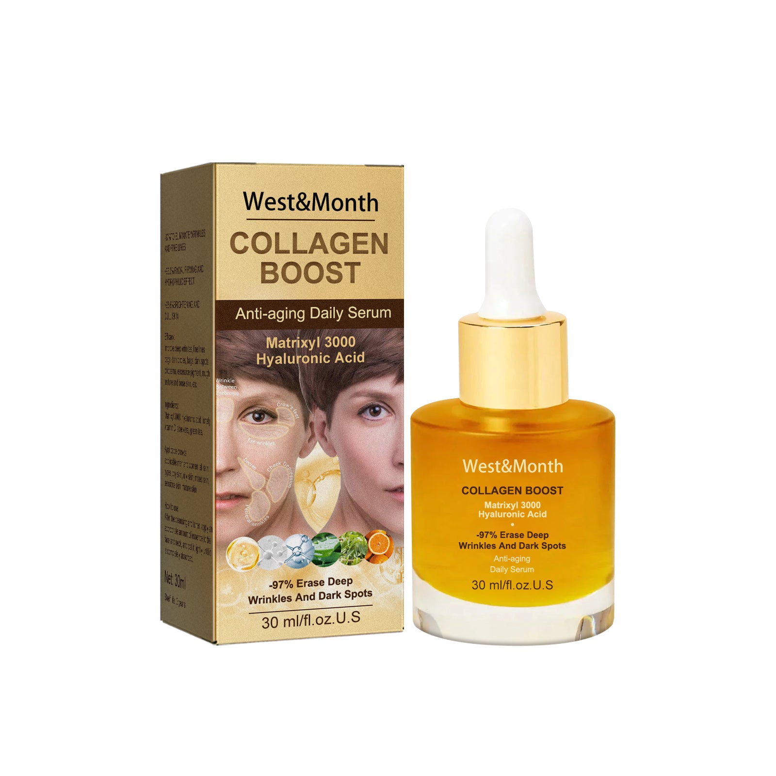West&Month Collagen Anti Wrinkle Essence To Fade Spots, Repair Skin Barrier, Moisturize And Moisturize - 5 - CJ