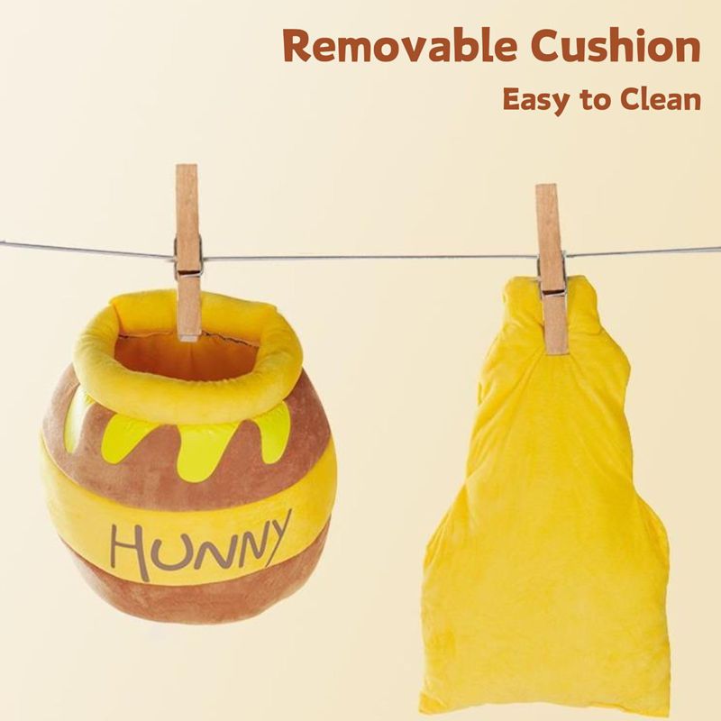Honey Pot Cat Bed, Comfortable Memory Foam Cat Cave Bed, Honey Pot Pet Nest Pet Cave Bed, Kitten Cave Bed Sleeping House, Cute Cartoon Design Semi Closed Cat Cave Bed For Small Cats - 4 - CJ